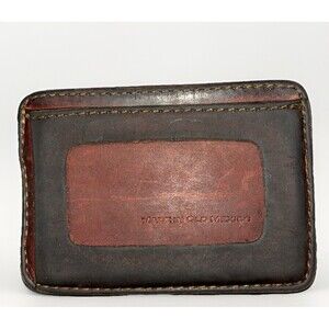 Saddleback Men’s leather Card Holder Rare Made In Old Mexico Logo Wallet